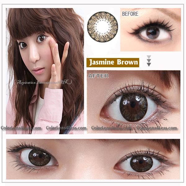 EOS Jasmine Brown Colored Contacts (PAIR)